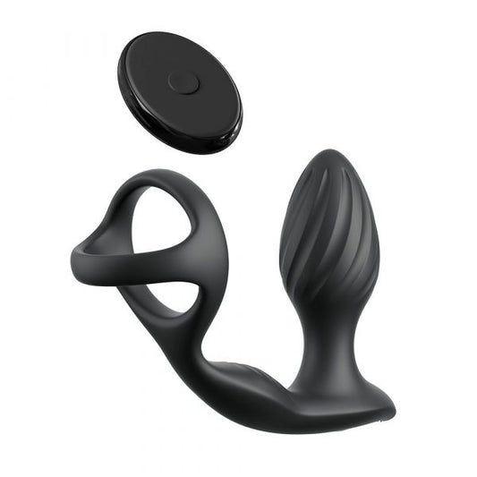 “Pipedream Ass-Gasm Gyro-Milk Pro automated prostate milking plug with gyration, vibration, and c-ring