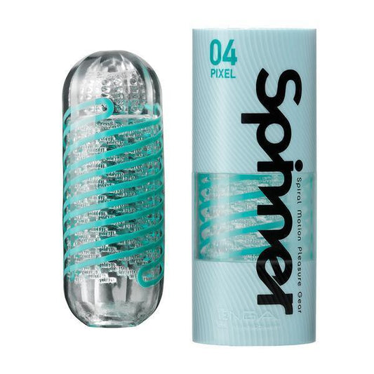 Tenga Spinner 04 PIXEL Male Masturbator – Spiral Pixel Design