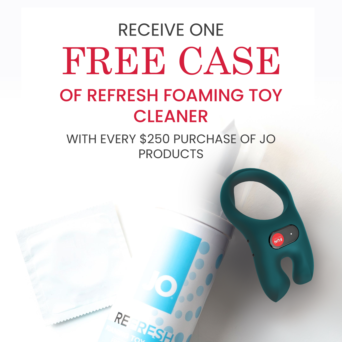 System JO Refresh Foaming Toy Cleaner – Fragrance-Free – 1.7 oz / 50 mL