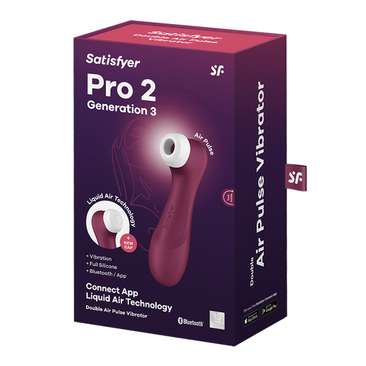 Satisfyer Pro 2 Generation 3 Connect App - Wine Red