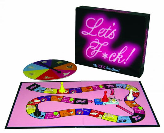 Let’s F*ck! adult board game by Kheper Games – includes spinner, game board, and tokens for couples