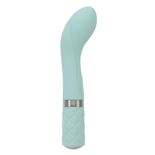 BMS Pillow Talk Sassy G-Spot Vibrator – Blue Silicone with Swarovski Crystal