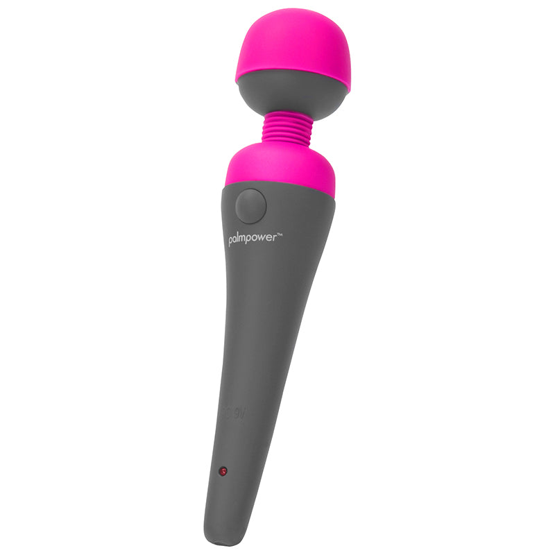 BMS PalmPower Massager – Plug-In Wand Vibrator with Silicone Head and Power Cord