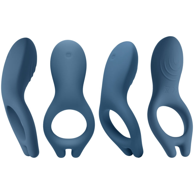 Doc Johnson iVibe Select i-Ring vibrating silicone ring in black with curved design