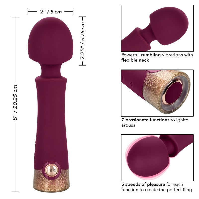 Stylish purple vibrator for clitoral or internal stimulation