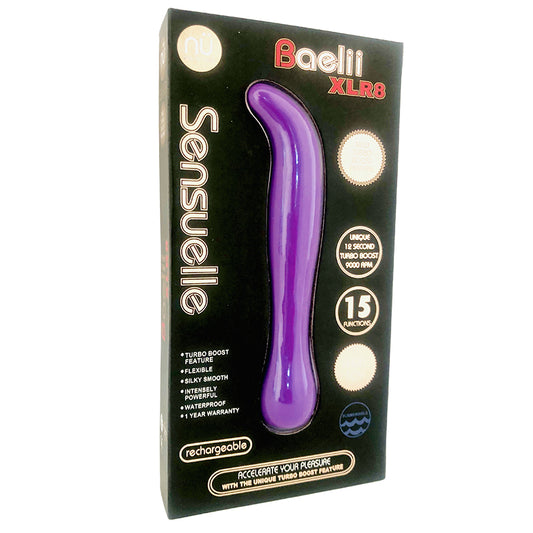 nü Sensuelle Baelii XLR8 – Curved G-spot vibrator with flexible body and turbo boost vibration