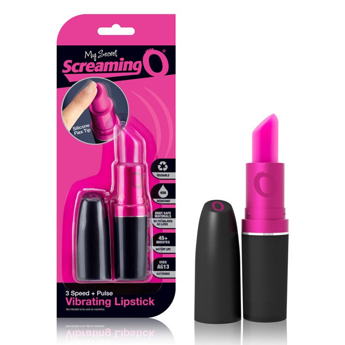 Screaming O My Secret Vibrating Lipstick Mini Vibe – Flex-Tip Discreet Vibrator | PurpleNight.ca