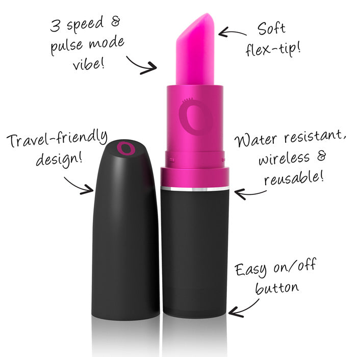 Screaming O My Secret Vibrating Lipstick Mini Vibe – Flex-Tip Discreet Vibrator | PurpleNight.ca