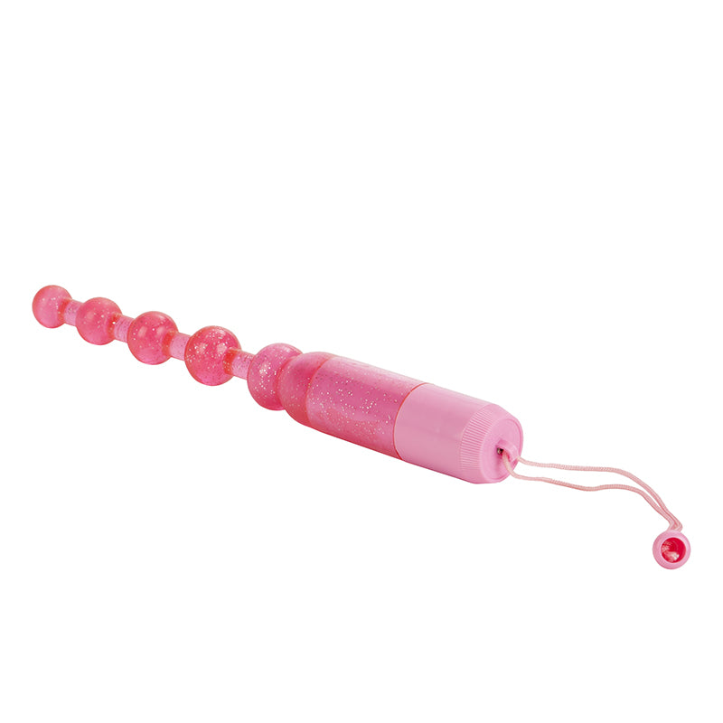 CalExotics Waterproof Vibrating Pleasure Beads – Flexible Pink Beaded Vibe | PurpleNight.ca