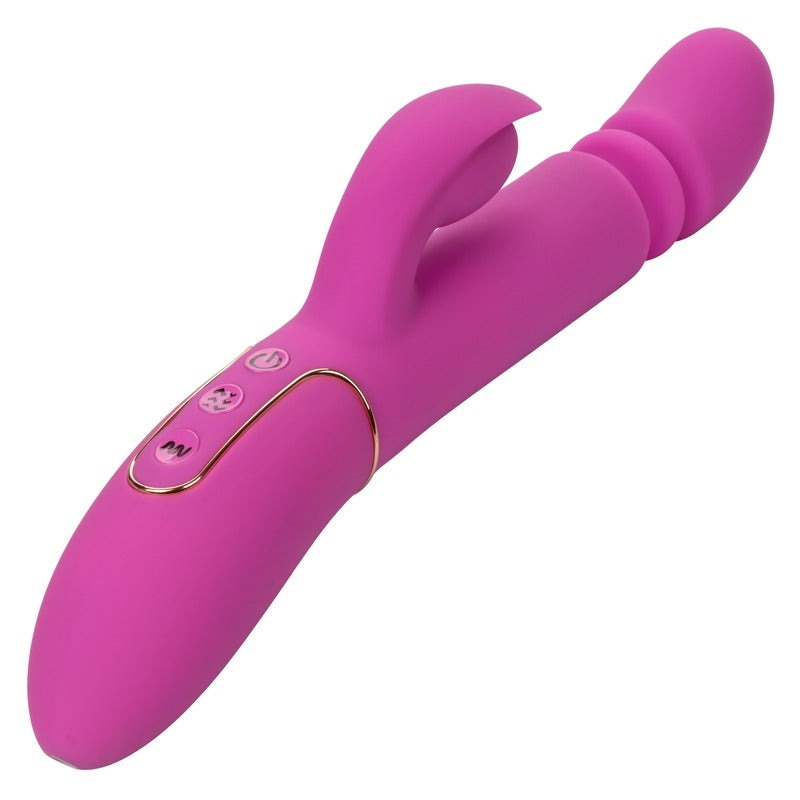 California Exotics Shameless Slim Player – Thrusting & Vibrating Silicone Dual Stimulator