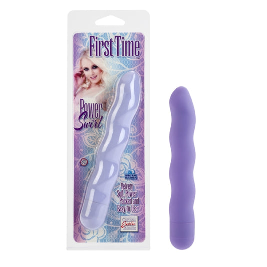 CalExotics First Time Power Swirl Purple – Textured Beginner Vibrator | PurpleNight.ca
