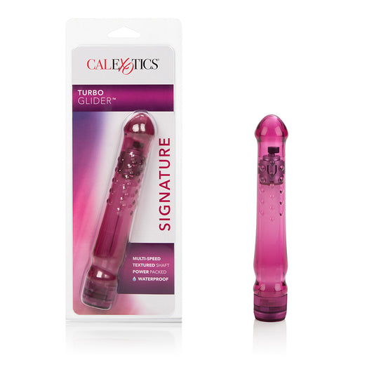 CalExotics Turbo Glider Raspberry Crush – Waterproof Textured Vibrator | PurpleNight.ca