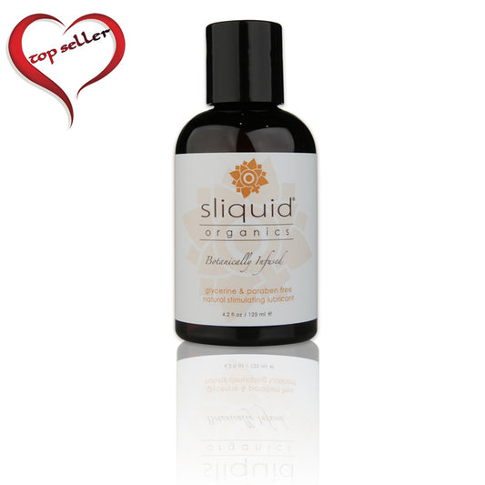 Sliquid Organics Sensation lubricant – cooling and warming aloe-based organic personal lubricant in recyclable bottle