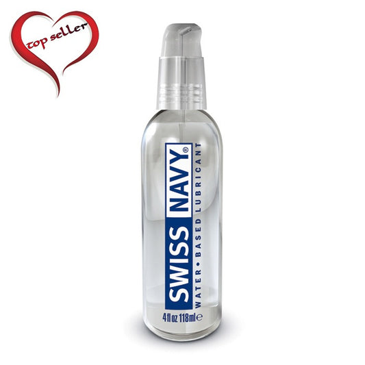 Swiss Navy Water Based Lube – clear, silky personal lubricant in pump bottle, compatible with toys and condoms  | PurpleNight.ca