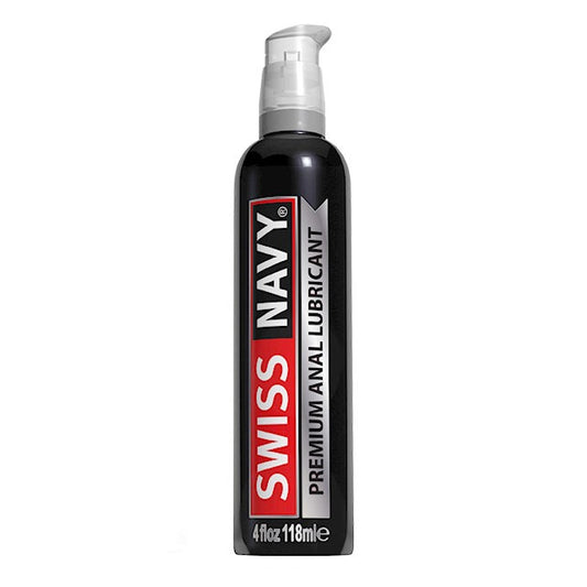 Swiss Navy Premium Anal Lube – 2 oz silicone-based anal lubricant with clove for soothing comfort