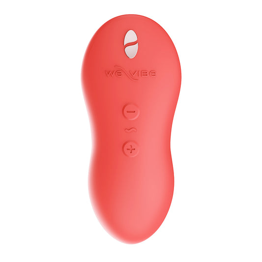 We-Vibe Touch X Vibrator in Crave Coral – soft silicone body vibrator with ergonomic design