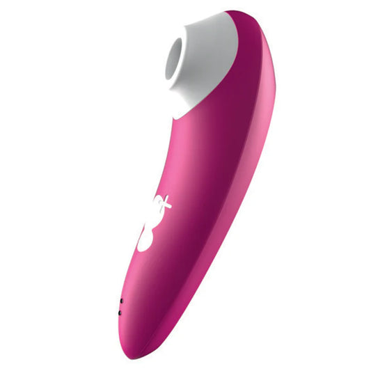 ROMP Shine Clitoral Stimulator in pink with soft silicone suction head
