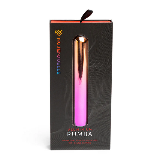 Nu Sensuelle Aluminium Rumba Bullet in rainbow ombre finish