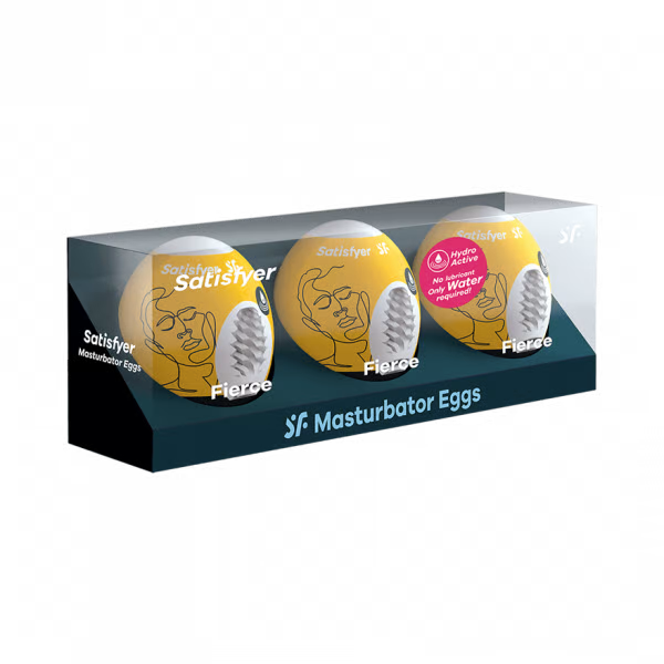 Satisfyer Masturbator Egg 3er Set (Fierce) - Yellow