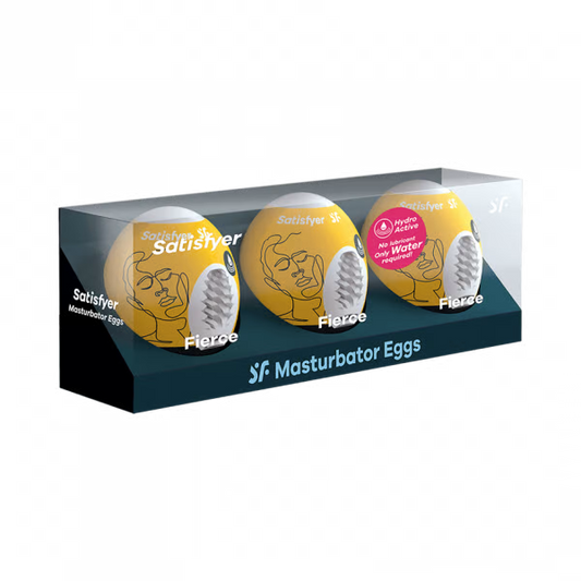 Satisfyer Masturbator Egg 3er Set (Fierce) - Yellow