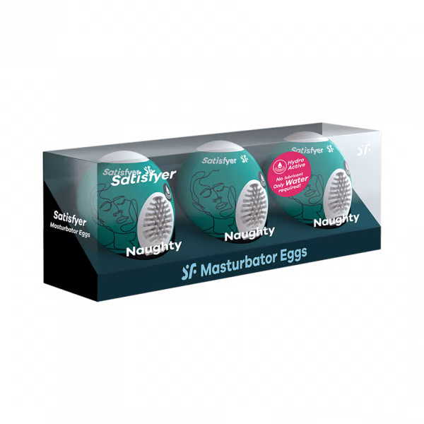 Satisfyer Masturbator Egg 3er Set (Naughty) - Dark Green