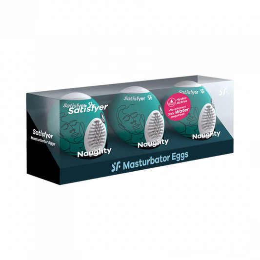 Satisfyer Masturbator Egg 3er Set (Naughty) - Dark Green