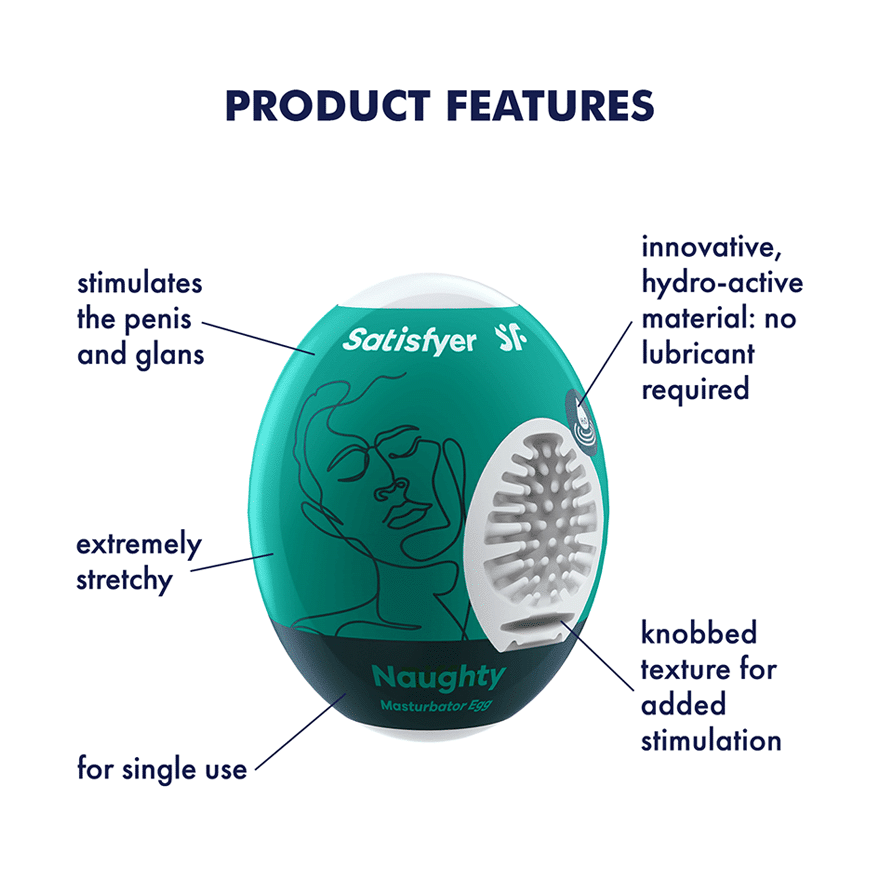 Satisfyer Masturbator Egg 3er Set (Naughty) - Dark Green