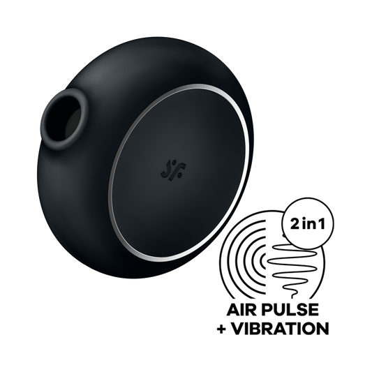 Satisfyer Pro To Go 3 – Compact air-pulse and vibration clitoral stimulator in sleek portable design