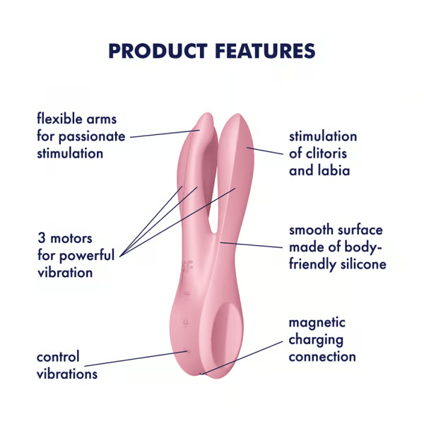 Flexible lay-on vibrator with independent center motor control