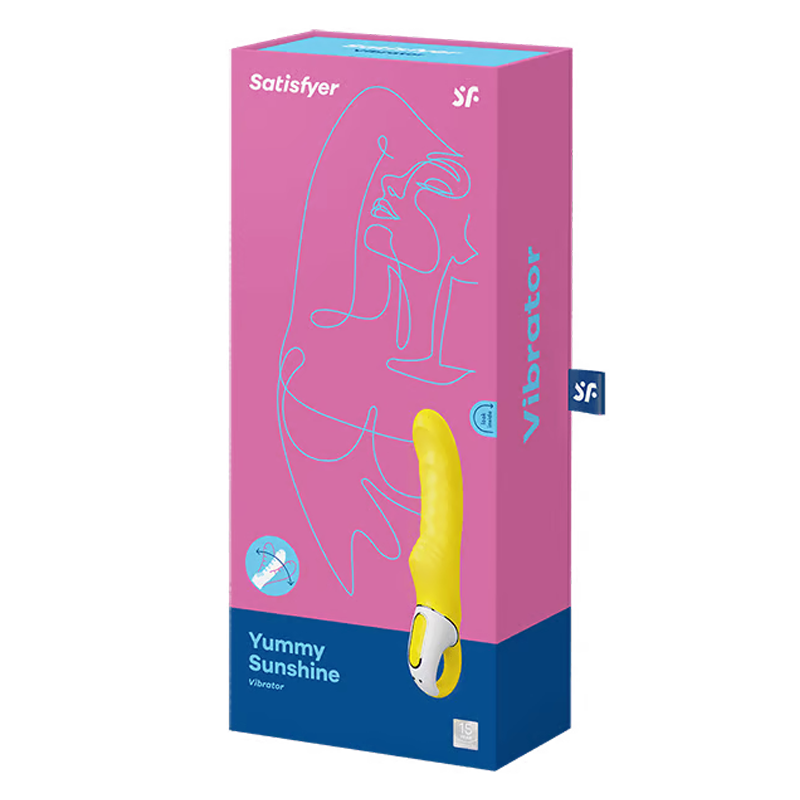 Flexible silicone vibrator for deep internal stimulation – Yummy Sunshine by Satisfyer