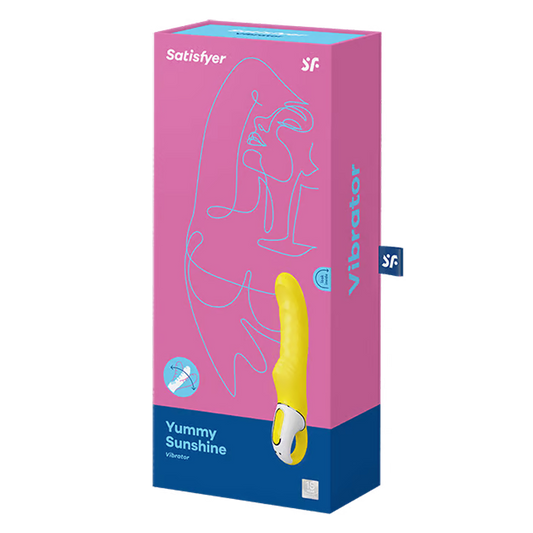 Flexible silicone vibrator for deep internal stimulation – Yummy Sunshine by Satisfyer