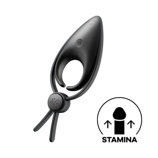 Adjustable dual-loop vibrating cock ring by Satisfyer