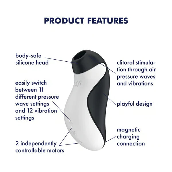 Satisfyer Orca – Dual Motor Clitoral Stimulator with Air-Pulse Stimulator & Vibration