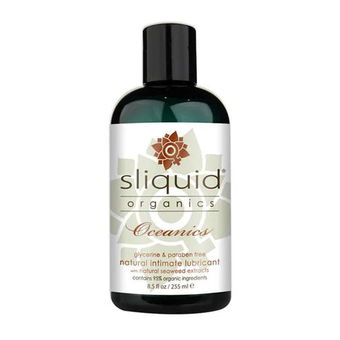 Sliquid Organics Oceanics lubricant bottle on a white background