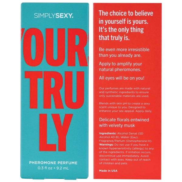 Simply Sexy Yours Truly Pheromone Infused Perfume 0.3oz | 9.2mL