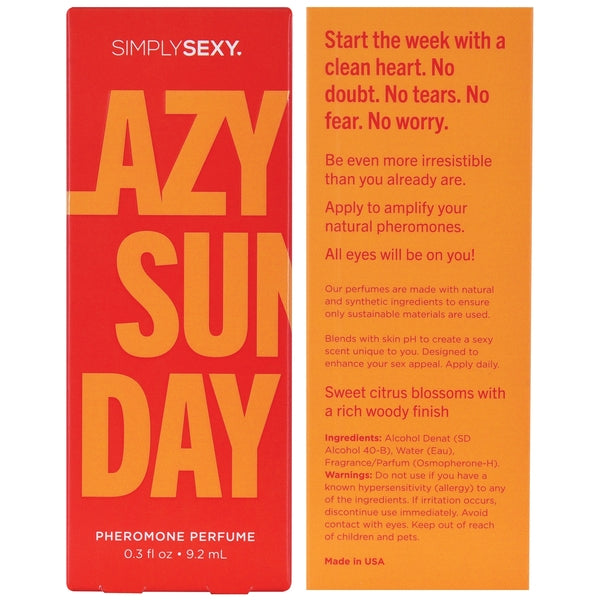 Simply Sexy Lazy Sunday – Pheromone Infused Perfume 0.3 oz