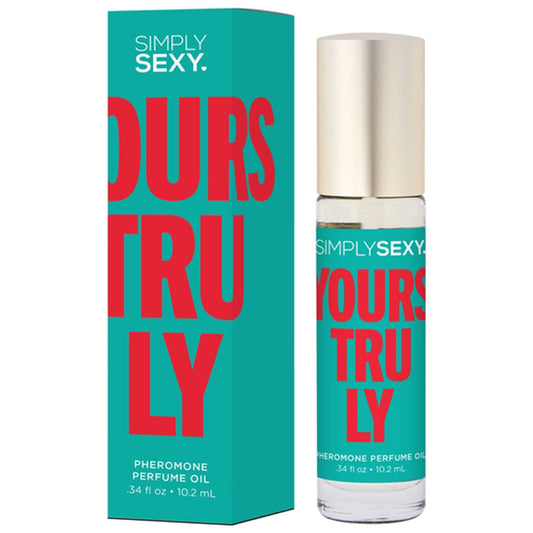 Simply Sexy Yours Truly Pheromone Perfume Oil roll-on bottle