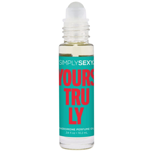 Simply Sexy Yours Truly Pheromone Perfume Oil roll-on bottle