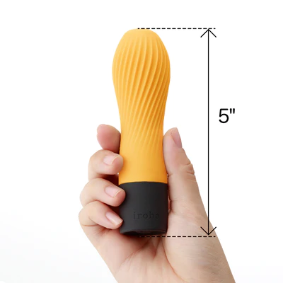 Iroha Zen vibrator with ridged soft-touch silicone body