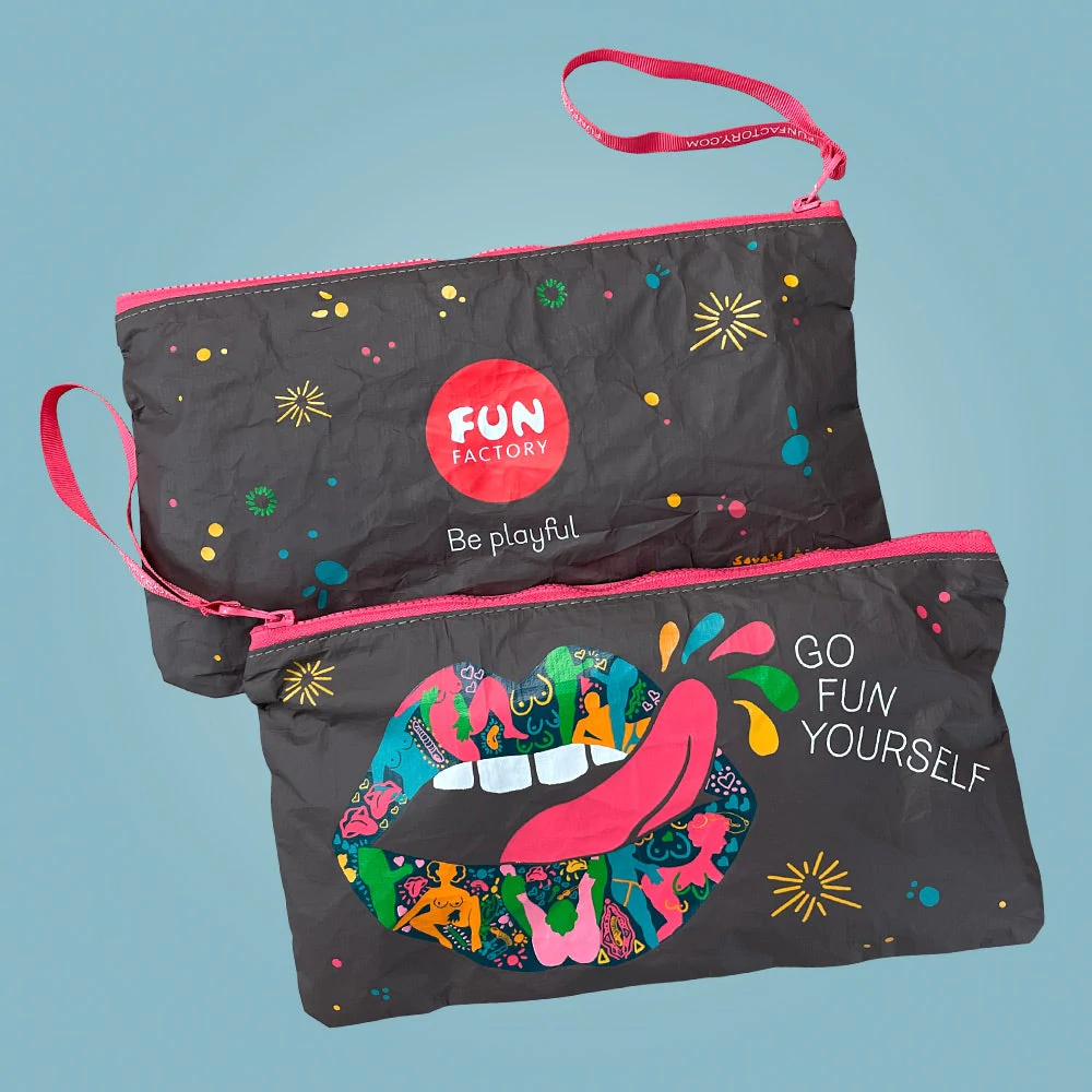 Fun Factory Limited Edition Toy Bag – Hygienic and artistic toy storage pouch with erotic illustrations