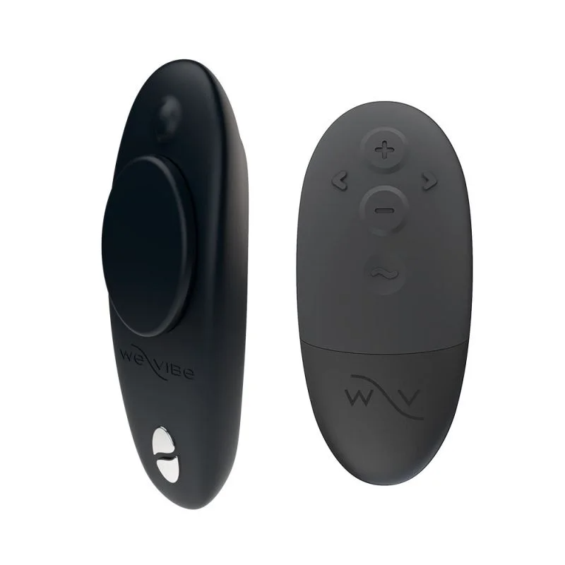 We-Vibe Moxie+ wearable panty vibrator with magnetic clip