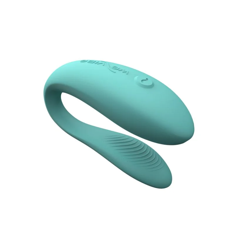 We-Vibe Sync Lite wearable couples vibrator in aqua and pink
