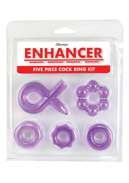 Nasstoys Enhancer Five-Piece Cock Ring Set Purple