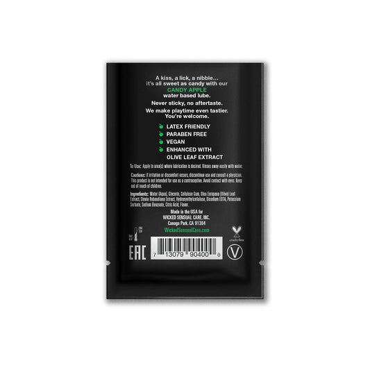 Wicked Aqua Candy Apple Lubricant – 3ml Sachet