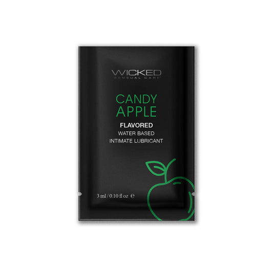 Wicked Aqua Candy Apple flavored lubricant – 3ml sachet