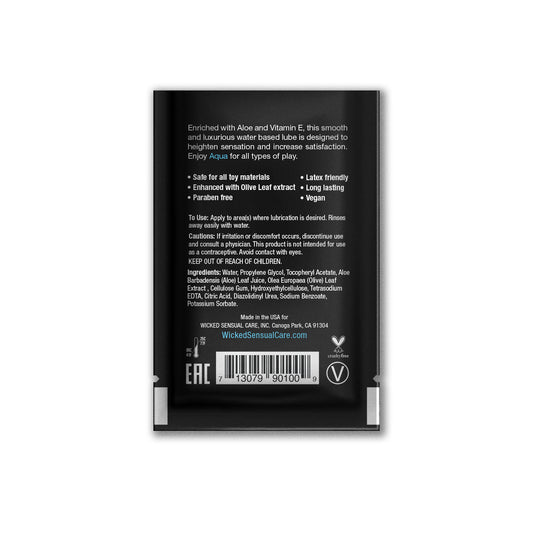 Wicked Aqua Lube Sachet - 3ml