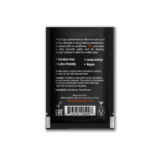Wicked Ultra Lube Silicone Sachet 3ml