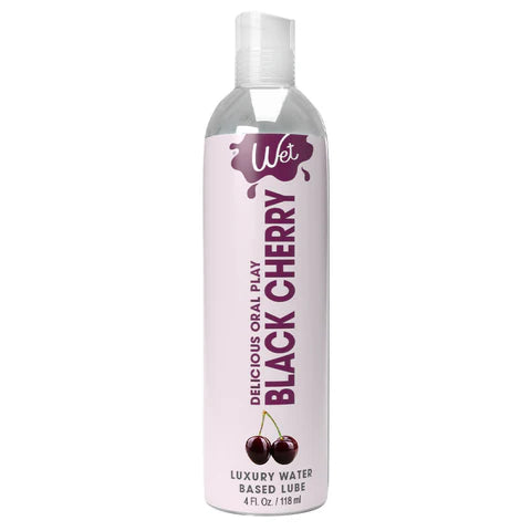 Wet Delicious Black Cherry Lubricant – 2 Pack (4 oz Each)