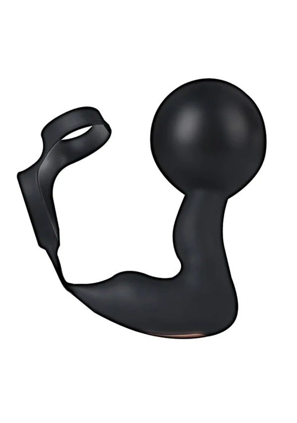 Nasstoys Atomic Inflatable P-Spot Vibe – prostate massager with cock ring and remote