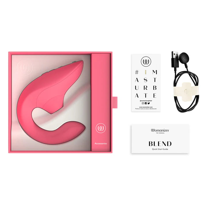 Womanizer Blend Vibrant dual stimulation rabbit vibrator – Pleasure Air technology